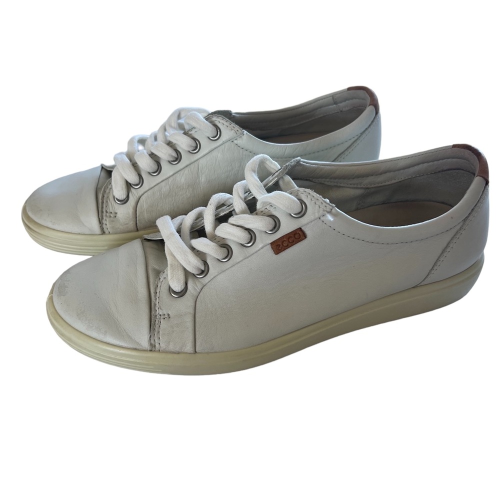 Women's Soft VII Leather Lace-Up Sneakers, size 8 US